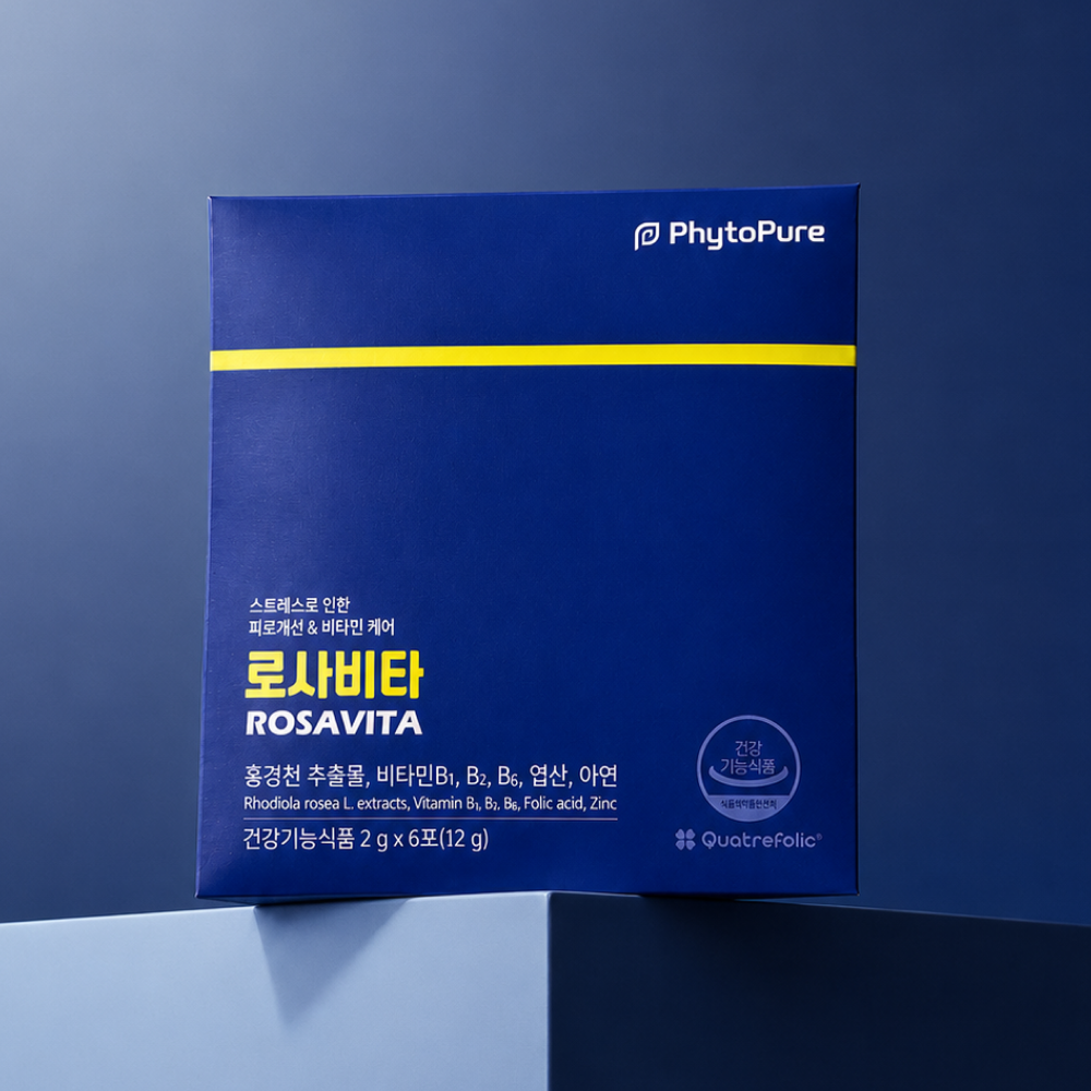 [로사비타] 홍경천 추출물 식약처 인정 스트레스 피로개선 영양제 6포, 1개 - 상세 이미지 4