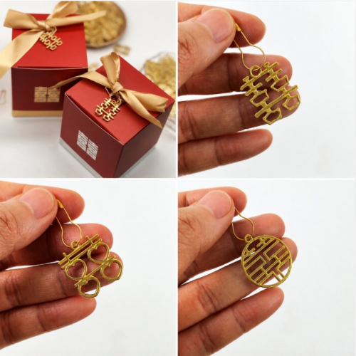 복 펜던트 브로치 부자재 전통 한복 선물 리본 포장 키링 DIY 재료 장식 소품 - 상품 이미지