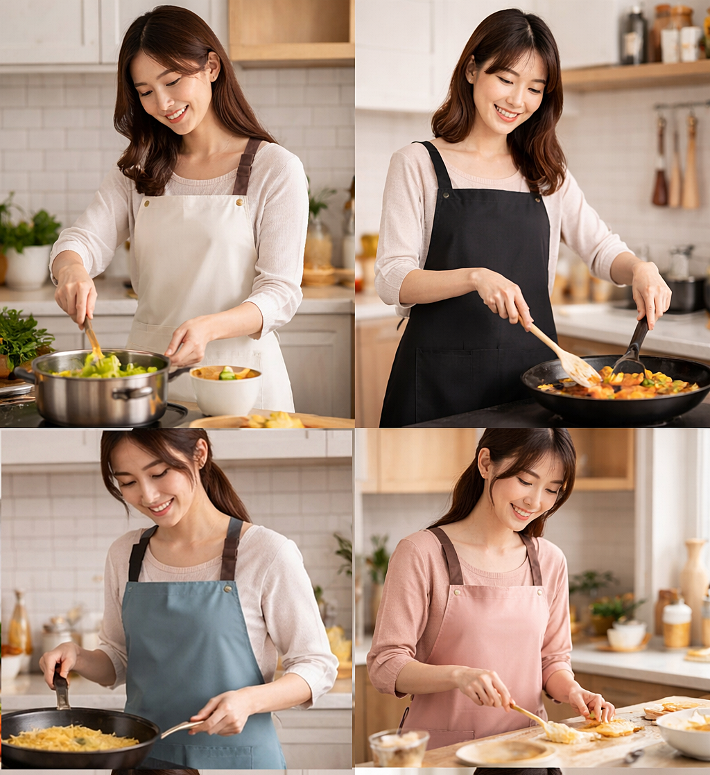 예쁜 주방 방수앞치마 식당 카페 미용실 공방 홀서빙 생활방수 설거지 앞치마 신혼 요리 이미지 8