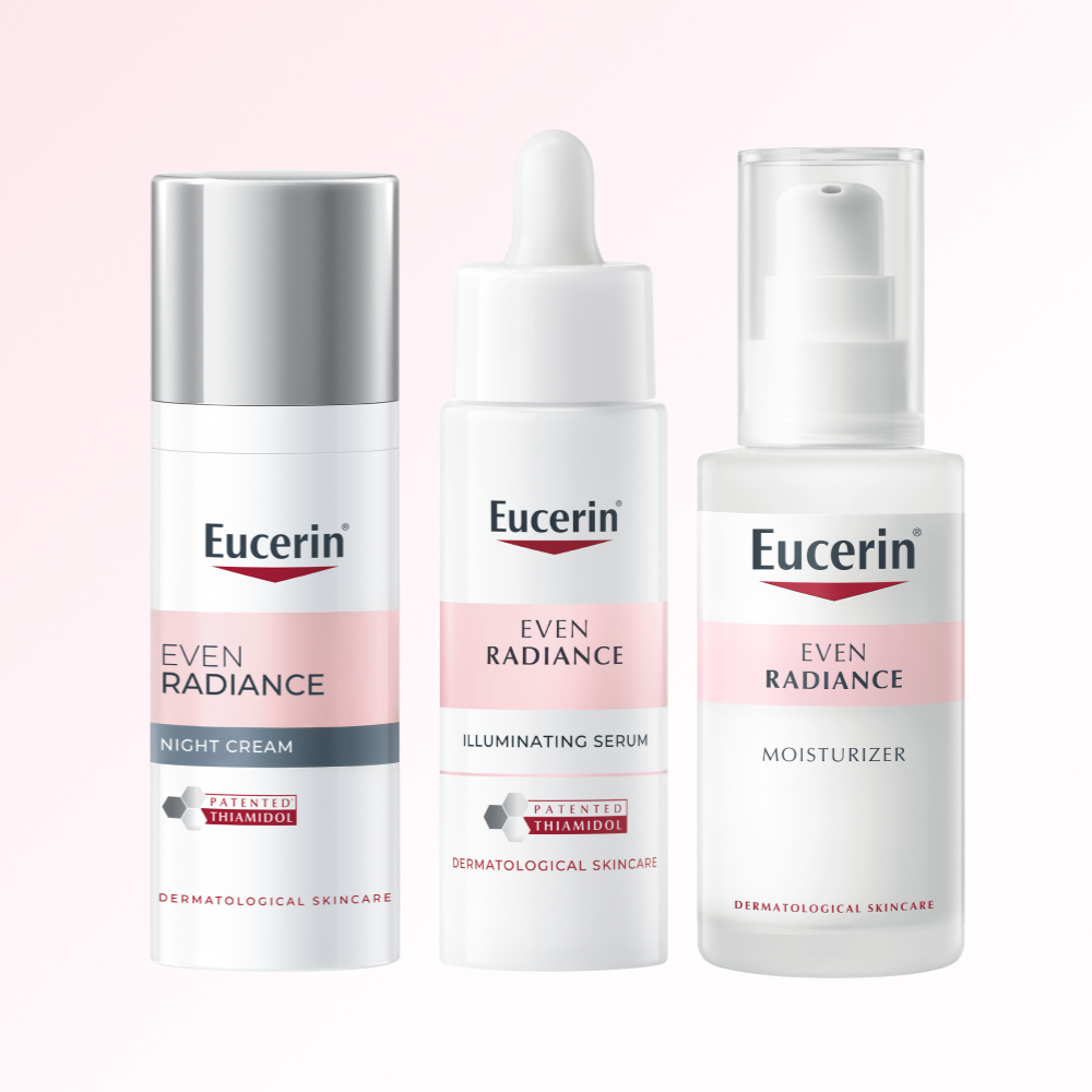 유세린 이븐래디언스 티아미돌 나이트크림 50ml+일루미네이팅 세럼 30ml+모이스처라이저 50ml 3종 세트 - 상품 이미지