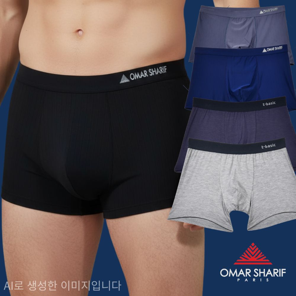 오마샤리프 남자 드로우즈 팬티 통기성 드로즈 박서브리프 무압박 상품 이미지