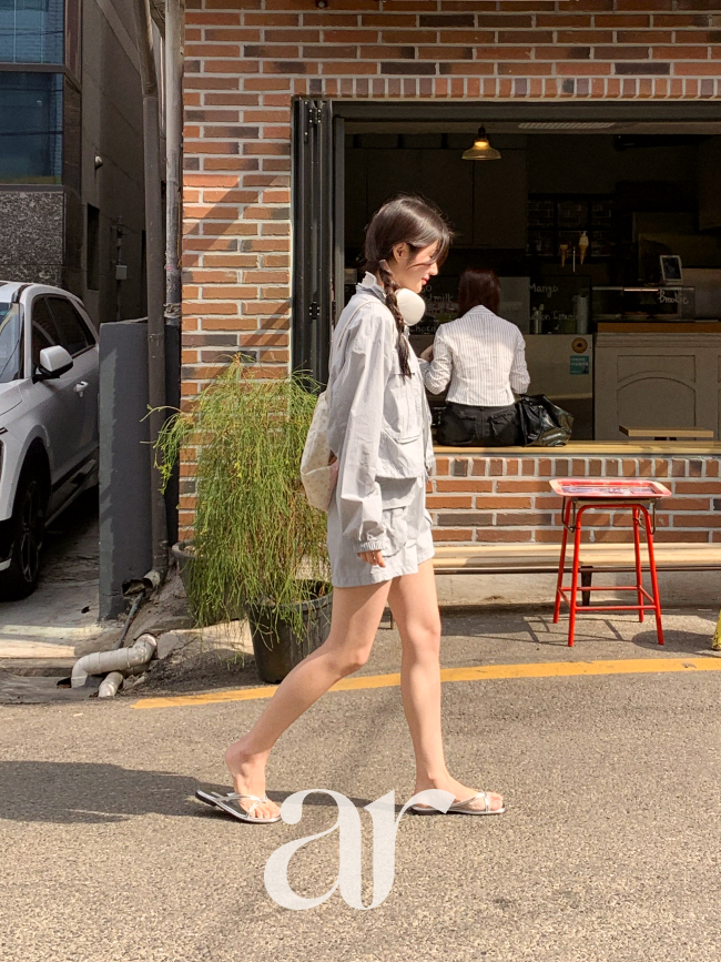 카고 크롭 집업 숏팬츠 셋업 st2832 상품 이미지