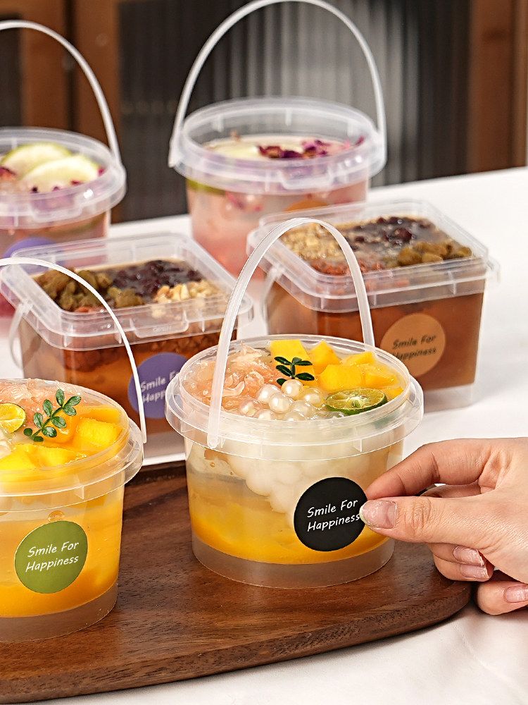 푸딩 케이크 다회용컵 용기 포장 케이터링 카페 라운드 365ml 50개 PP5 이미지 6