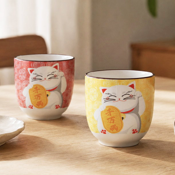 일본 도자기 물컵 홈카페 물잔 도자기컵 3color 이미지 6
