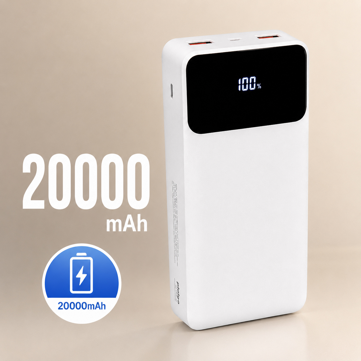 보조배터리 20000 대용량 3개동시충전 4포트 고속충전 잔량표시 기내반입 노트북 휴대폰 - 상품 이미지