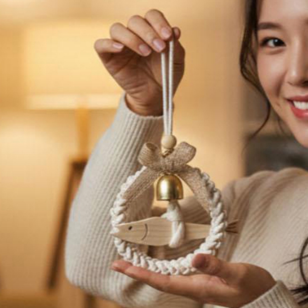마크라메 액막이명태 명주실 행운 부적 액막이북어 개업 이사 현관 사무실 집들이 선물 이미지 8
