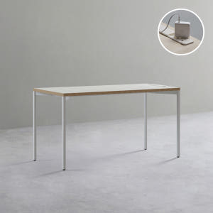 데스커 노트북 책상 1400x600mm, 화이트 솔직 후기 | 실제 배치 사진 포함 - 상품 이미지 1