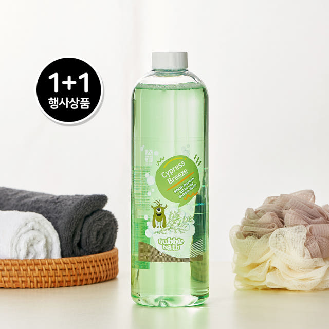 숲바른 버블바스 편백브리즈 1000ml 아기 유아 거품 목욕 입욕제