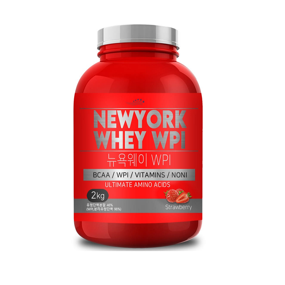 유당제로 뉴욕웨이 WPI 딸기맛 2kg 단백질보충제 프로틴