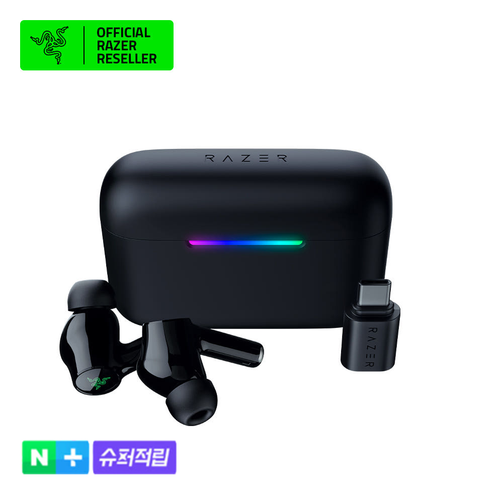 레이저코리아 해머헤드 V3 하이퍼스피드 무선 2.4Ghz 노이즈캔슬링 게이밍 이어폰 블루투스 지원