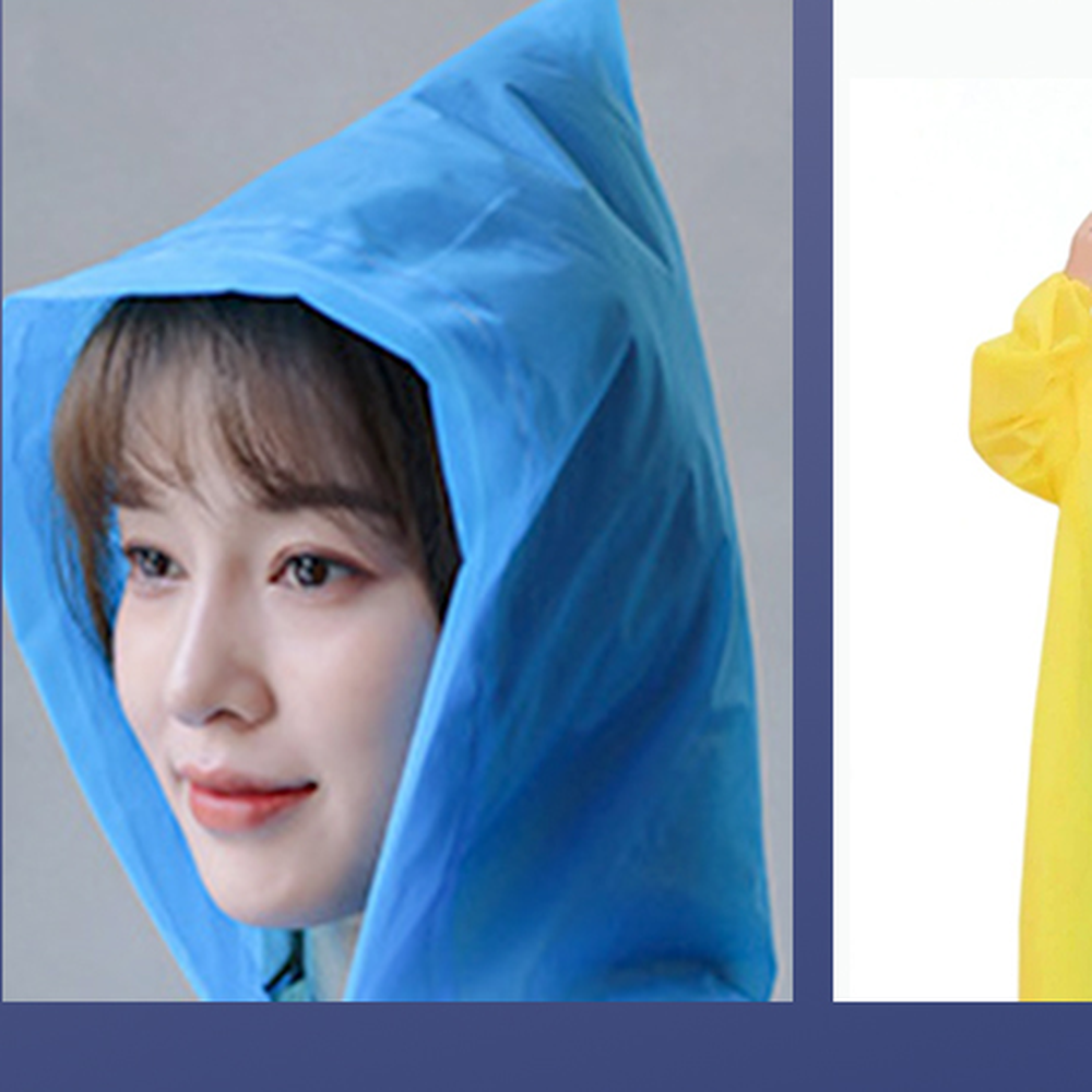 모자달린우의 두툼한EVA재질우의 성인용야외활동우비 다회용골프우비비옷 3색상 이미지 6