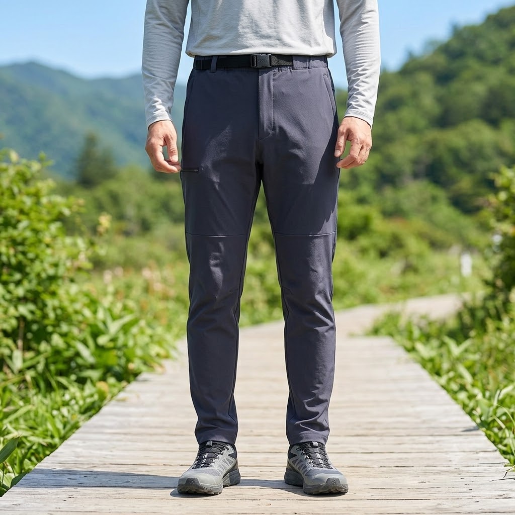 밀레 MILLET 남자 여름 아웃도어룩 멀티포켓 쿨링 스 테이퍼드핏 등산바지 - 상품 이미지
