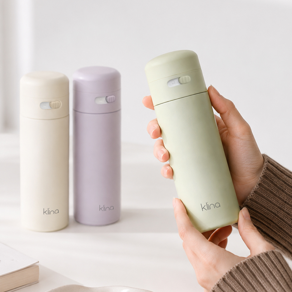 클리나 미니 텀블러 원터치 초경량 스텐 160ml 그린, 1개 - 상세 이미지 3