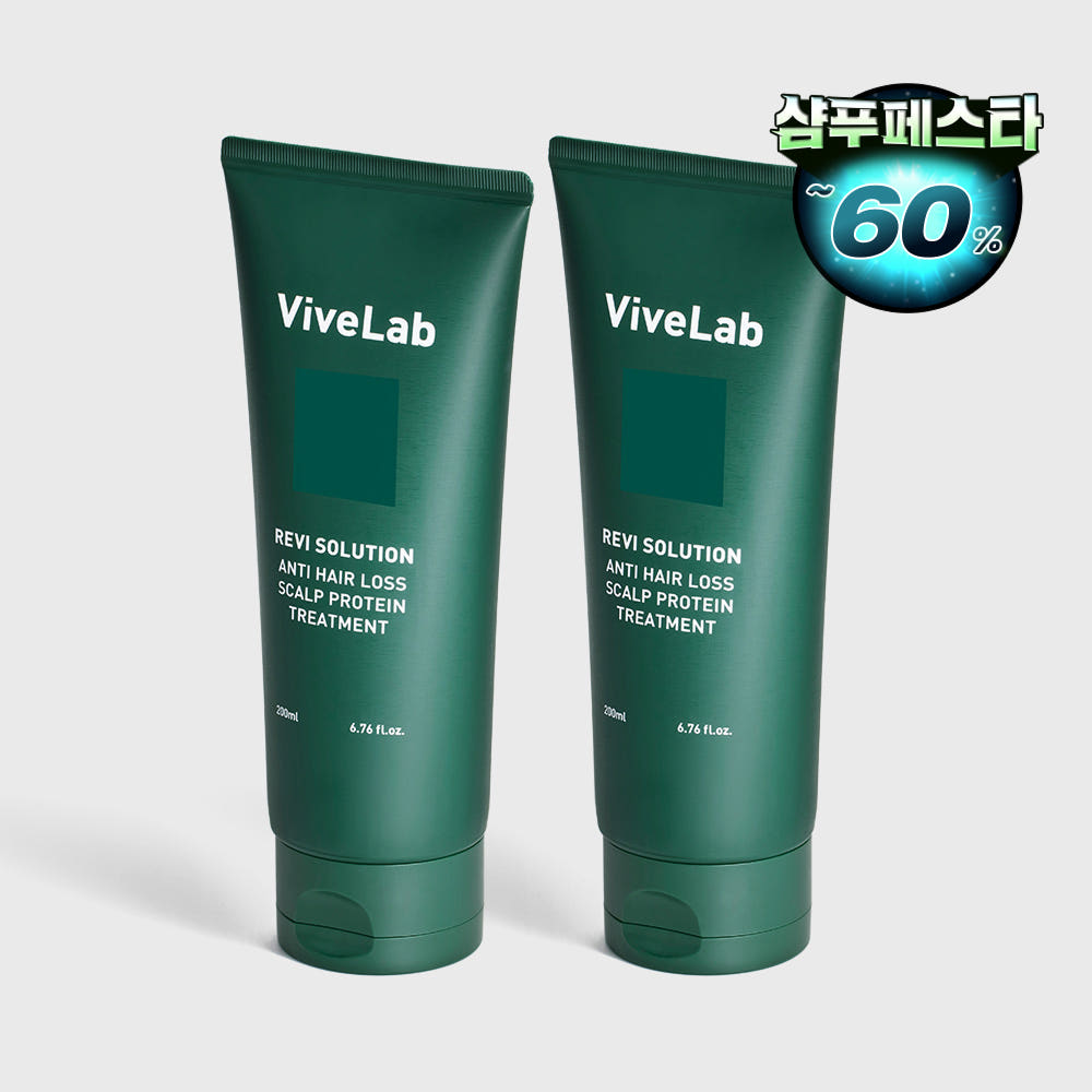 바이브랩 바이브랩 리바이브 솔루션 트리트먼트 고영양 단백질 200ml 2개