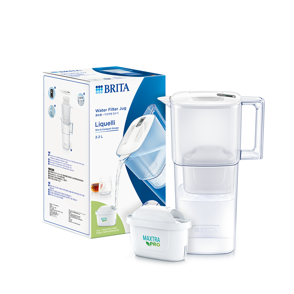 브리타 정수기 리켈리 2.2L 화이트+기본필터 1입 상품 이미지