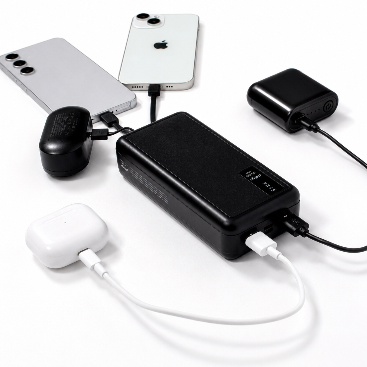 보조배터리 20000mAh 5개 동시충전 LED플래쉬 대용량 고속충전 기내반입 - 상세 이미지 2