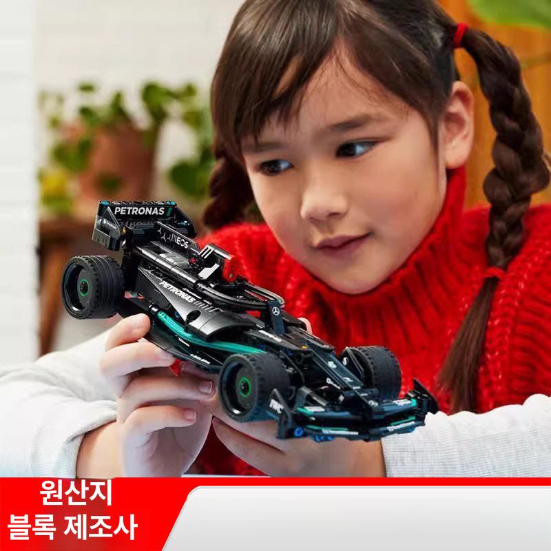 메르세데스 AMGF1 레이싱 조립 완구 수출용고급판 메르세데스-벤츠 F1 풀백레이싱카 - 상세 이미지 2