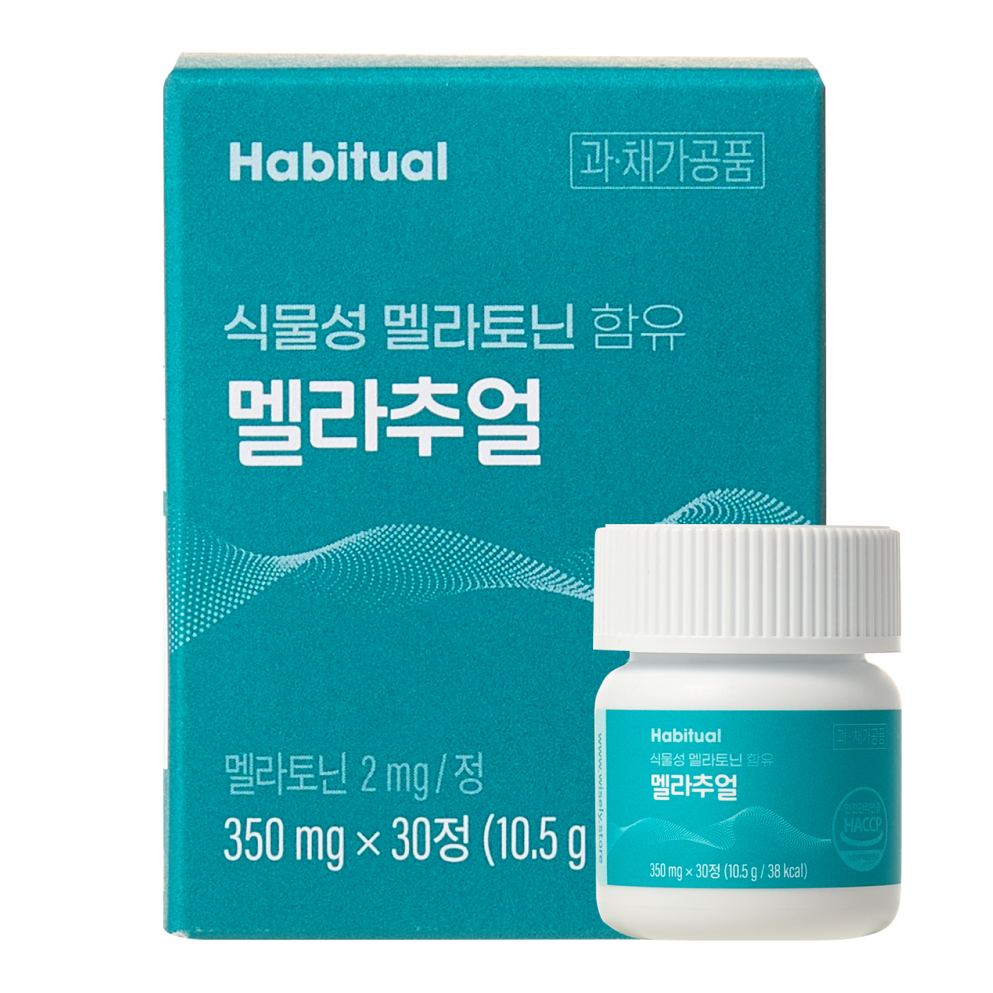와이즐리 식물성 멜라토닌 함유 멜라추얼 (1개월분) 30정, 3개 - 상품 이미지