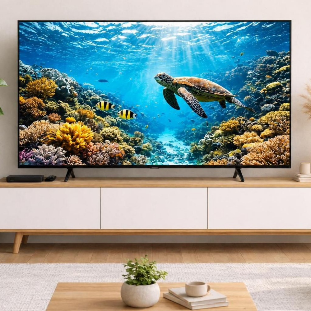 삼성 야호~ TV 2026 4K UHD 고화질 스마트 Biz TV 126cm(50인치), 스탠드 - 상품 이미지