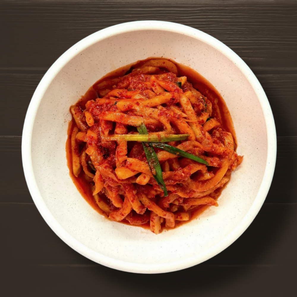 보쌈무김치 보쌈용 무생채 무채 수육무 돼지고기 업소용 반찬 전라도 1kg, 1개 - 상품 이미지