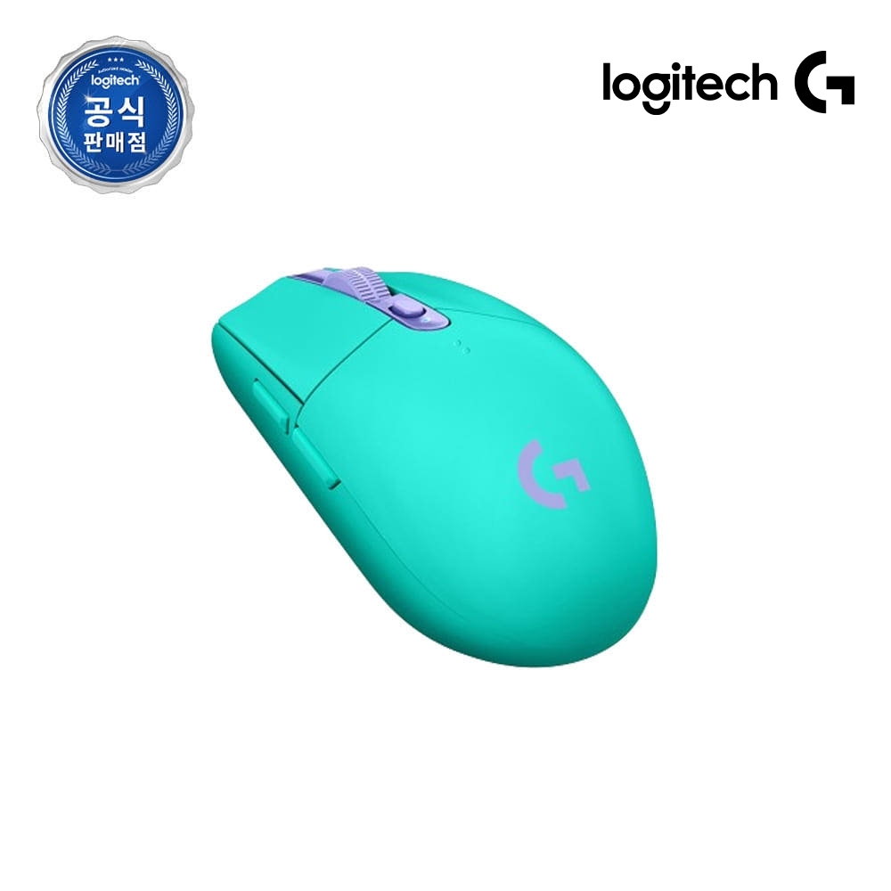 로지텍코리아 공식 G304 Lightspeed 게이밍 마우스 민트 - 상품 이미지