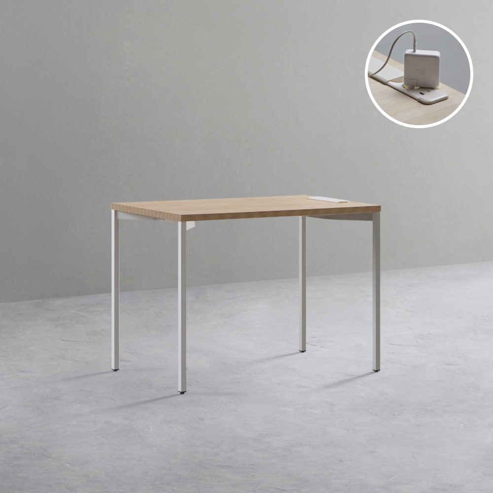 데스커 노트북 책상 1000x600mm, 화이트 - 상세 이미지 2