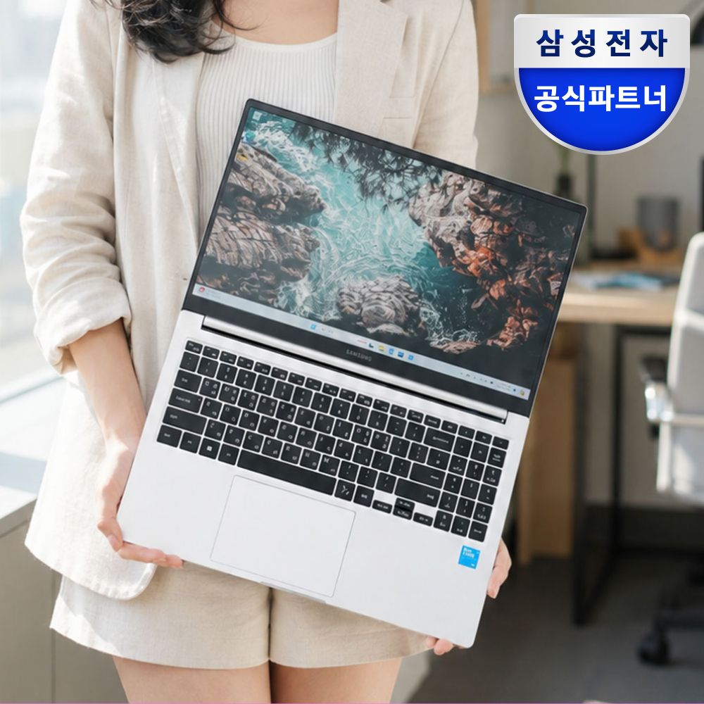 [혜택가 51만] 삼성전자 갤럭시북4 NT750XGR-A38A SSD256GB 실버 24년 신모델 인텔 i3 사무용 업무용 노트북 - 상품 이미지