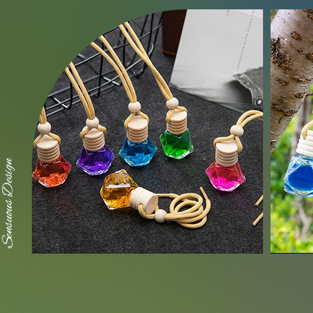 미니사이즈차량용방향제공병 인테리어소품욕실용차량용공병 다각형디자인걸이용 - 상세 이미지 2