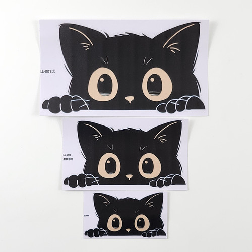 차량 고양이 스티커 냥이 다꾸 노트북 캐리어 데칼 스크래치 인싸 장식 - 상세 이미지 3