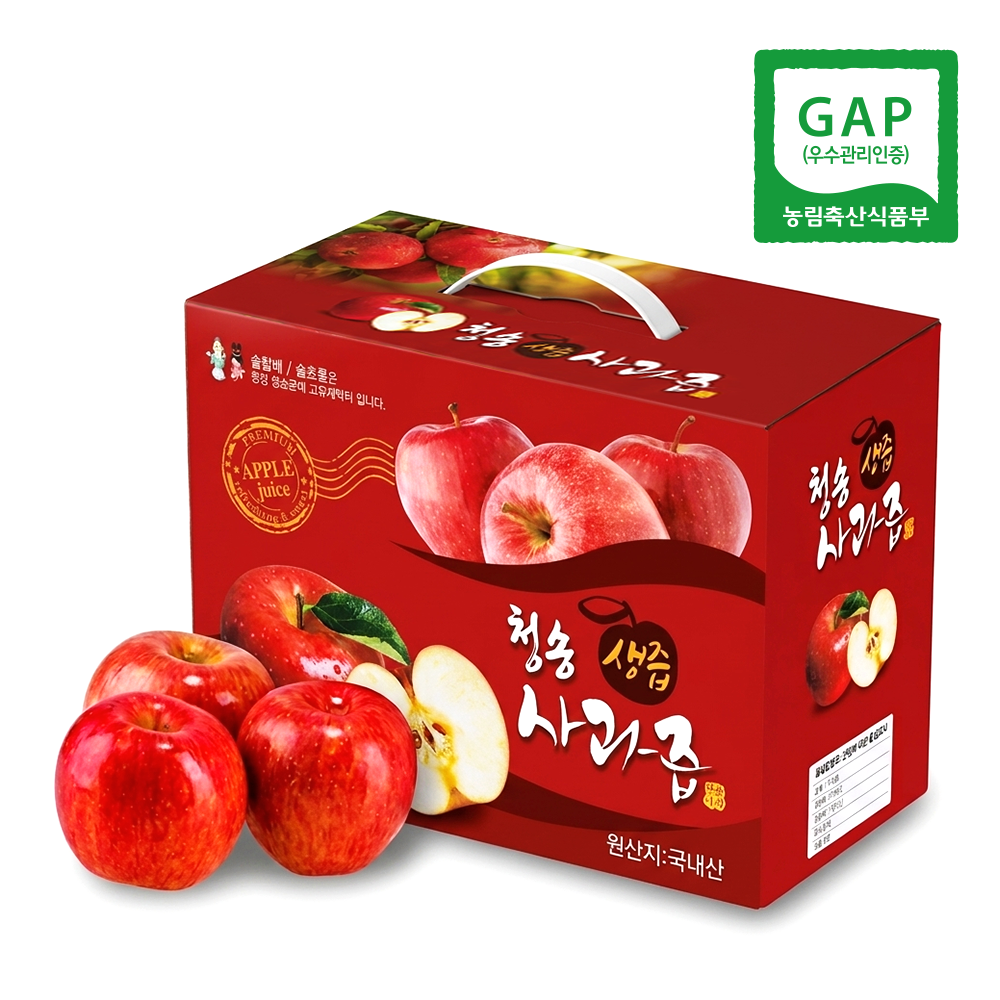청송 사과즙 셀레늄특허 사과건강즙 50포, 1개 - 상품 이미지