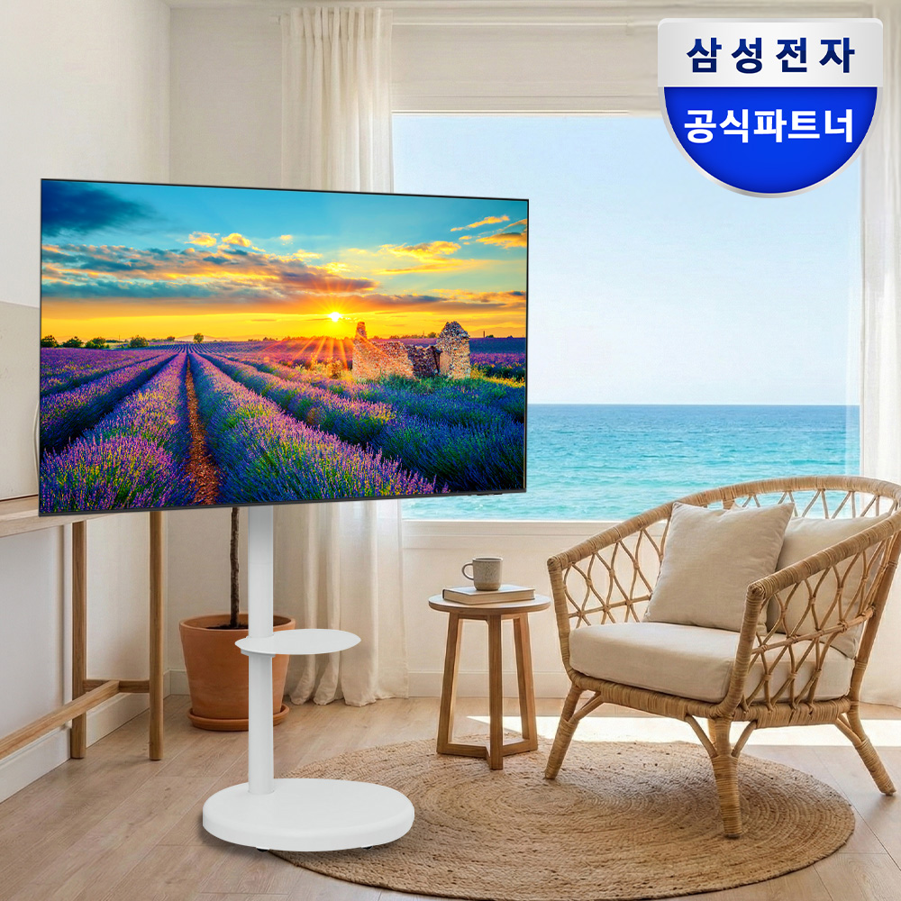 삼성전자 LH55BEFHLGFXKR UHD 4K 스마트 비즈니스 TV 138.7cm(55인치), 이동식 스탠드