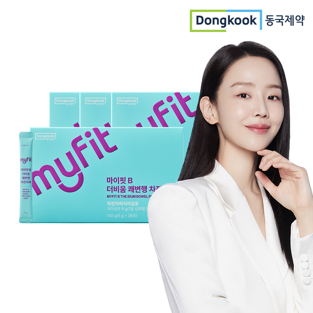 [112포] 동국제약 마이핏B 더비움 쾌변행 차전자피 식이섬유 28포, 4개 - 상품 이미지