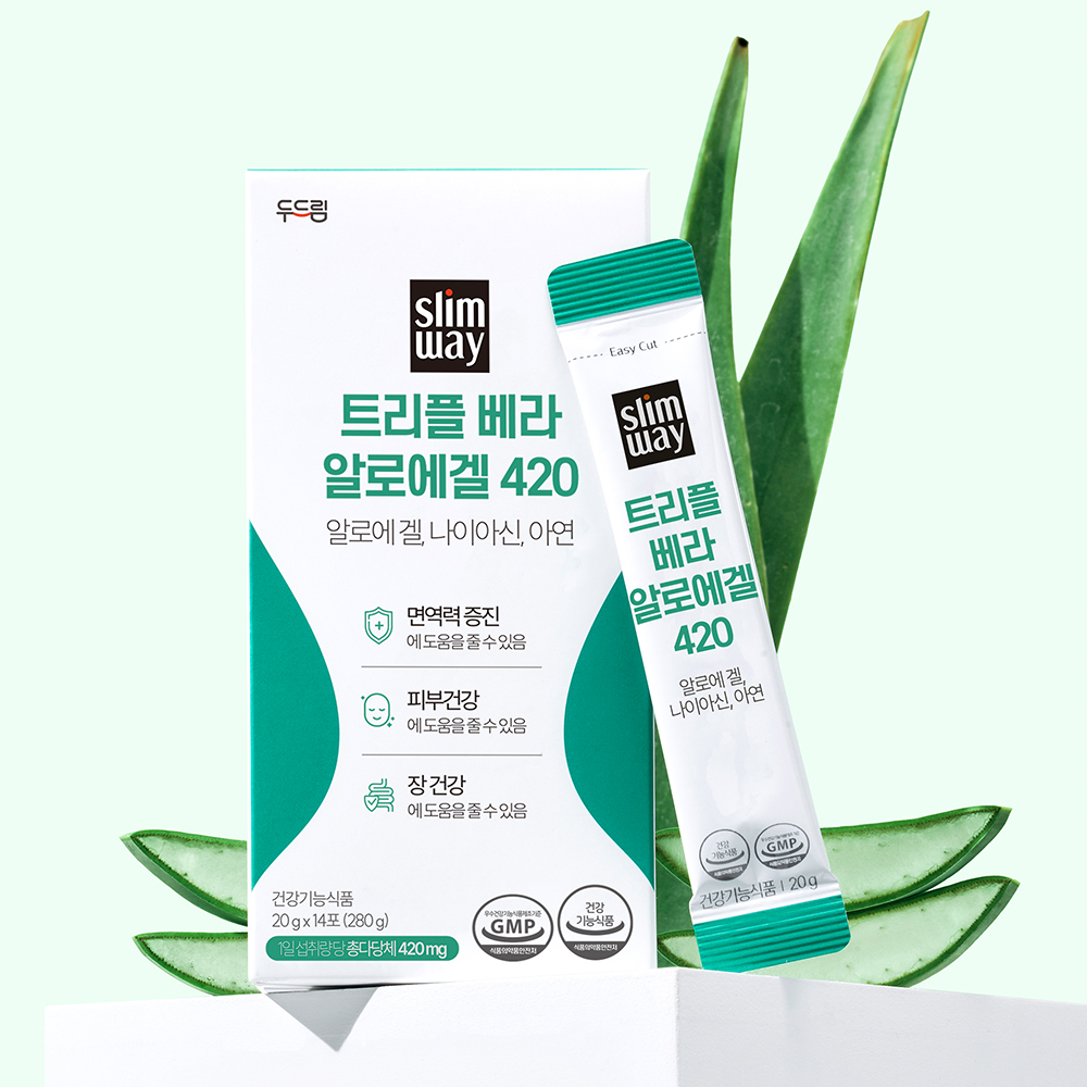[두드림] 슬림웨이 트리플 베라 알로에겔 420 14포, 1개 - 상세 이미지 3