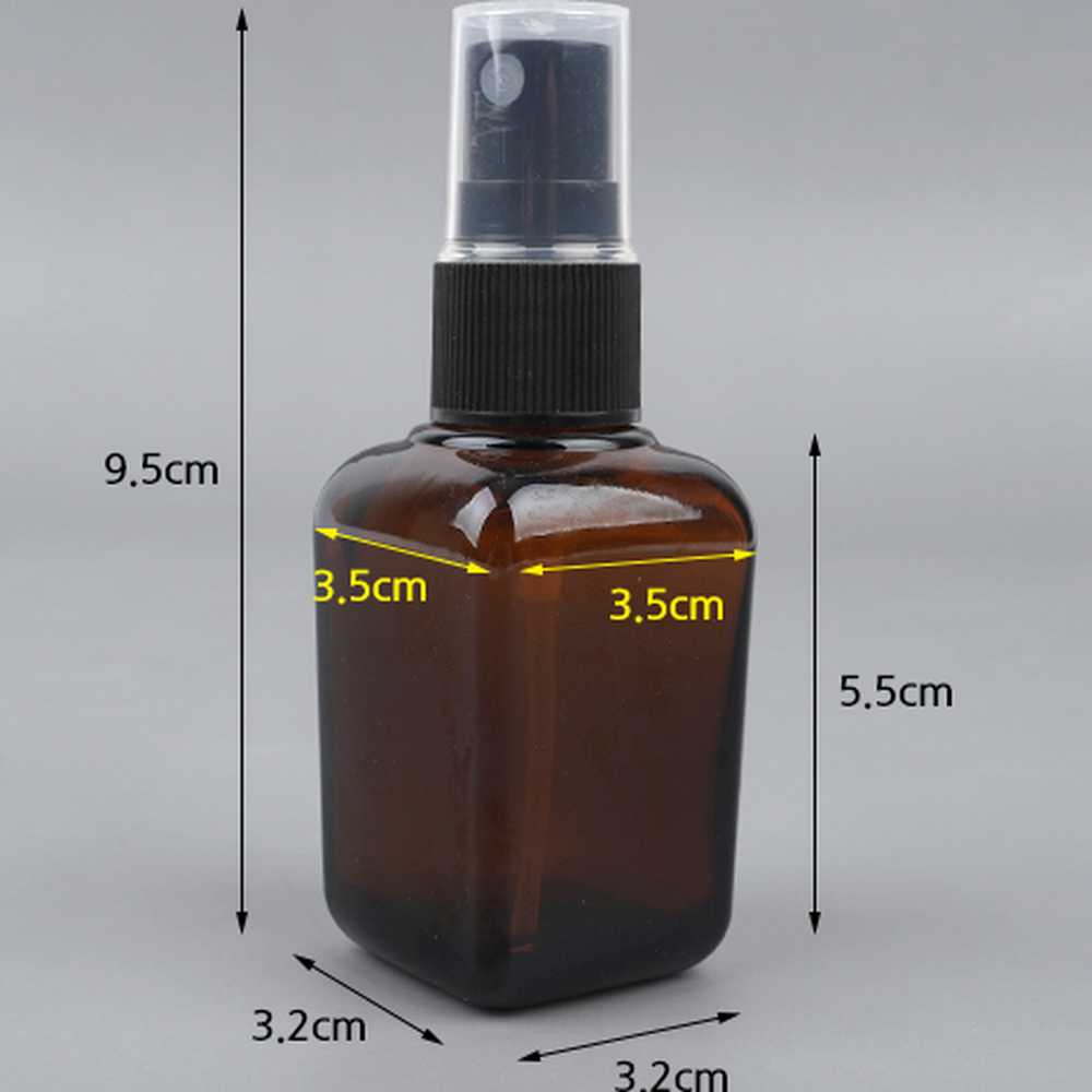 휴대용여행용 갈색소분용유리공병 사각리필용스프레이공병 10ml - 상세 이미지 3