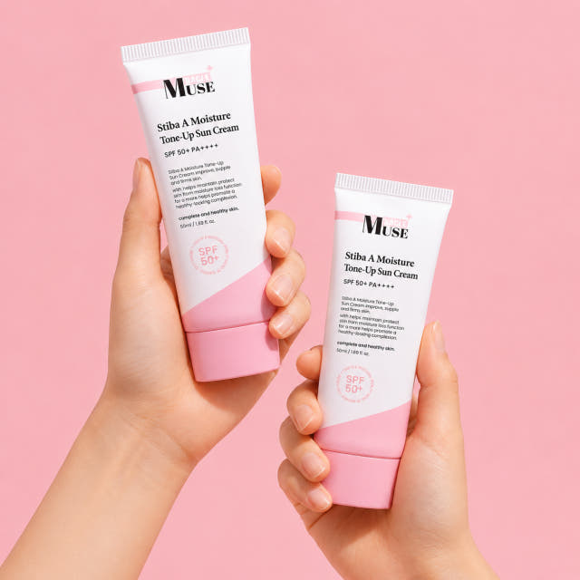 미라클뮤즈 스티바A수분톤업 선크림 PDRN EGF판테놀 기미화잘먹파데프리 50ml, 2개