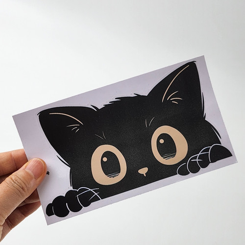 차량 고양이 스티커 냥이 다꾸 노트북 캐리어 데칼 스크래치 인싸 장식 - 상세 이미지 4