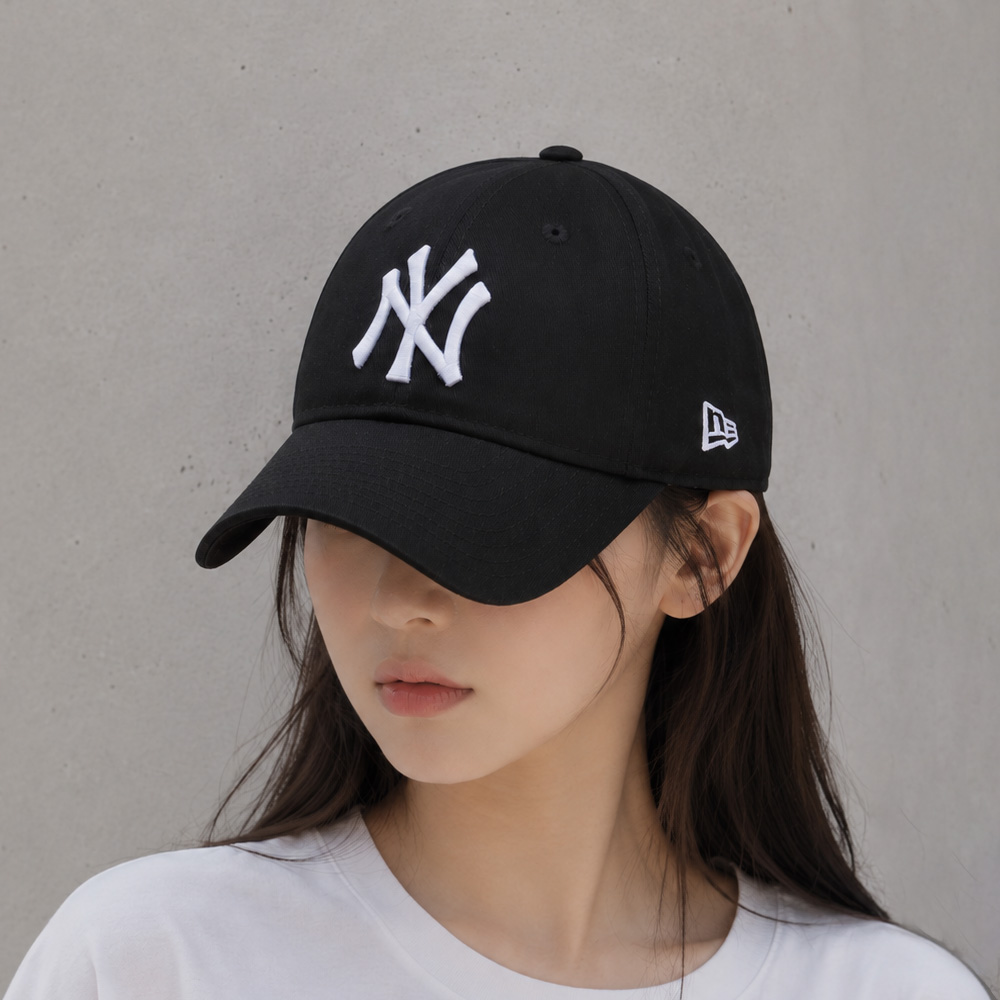 뉴에라 MLB 모자 뉴욕 양키스 9포티 에센셜 볼캡 GS 블랙 10879076 - 상세 이미지 3