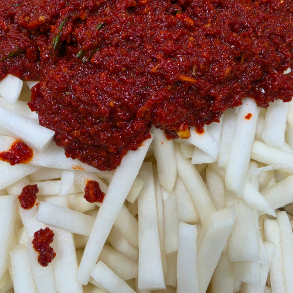 보쌈무김치 보쌈용 무생채 무채 수육무 돼지고기 업소용 반찬 전라도 1kg, 1개 - 상세 이미지 2