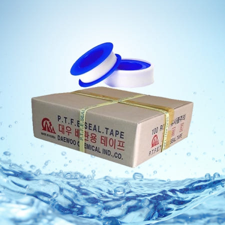 대우 테프론테이프 국산 100Roll 나사감기 누수방지 너비 12mm x 길이 10m