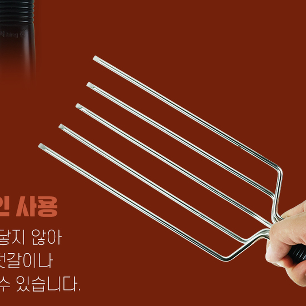 사선절단음식집게절임식품포크 미끄럼방지식품덜이 위생관리주방집게젓갈포크 320mm 5구 - 상세 이미지 5