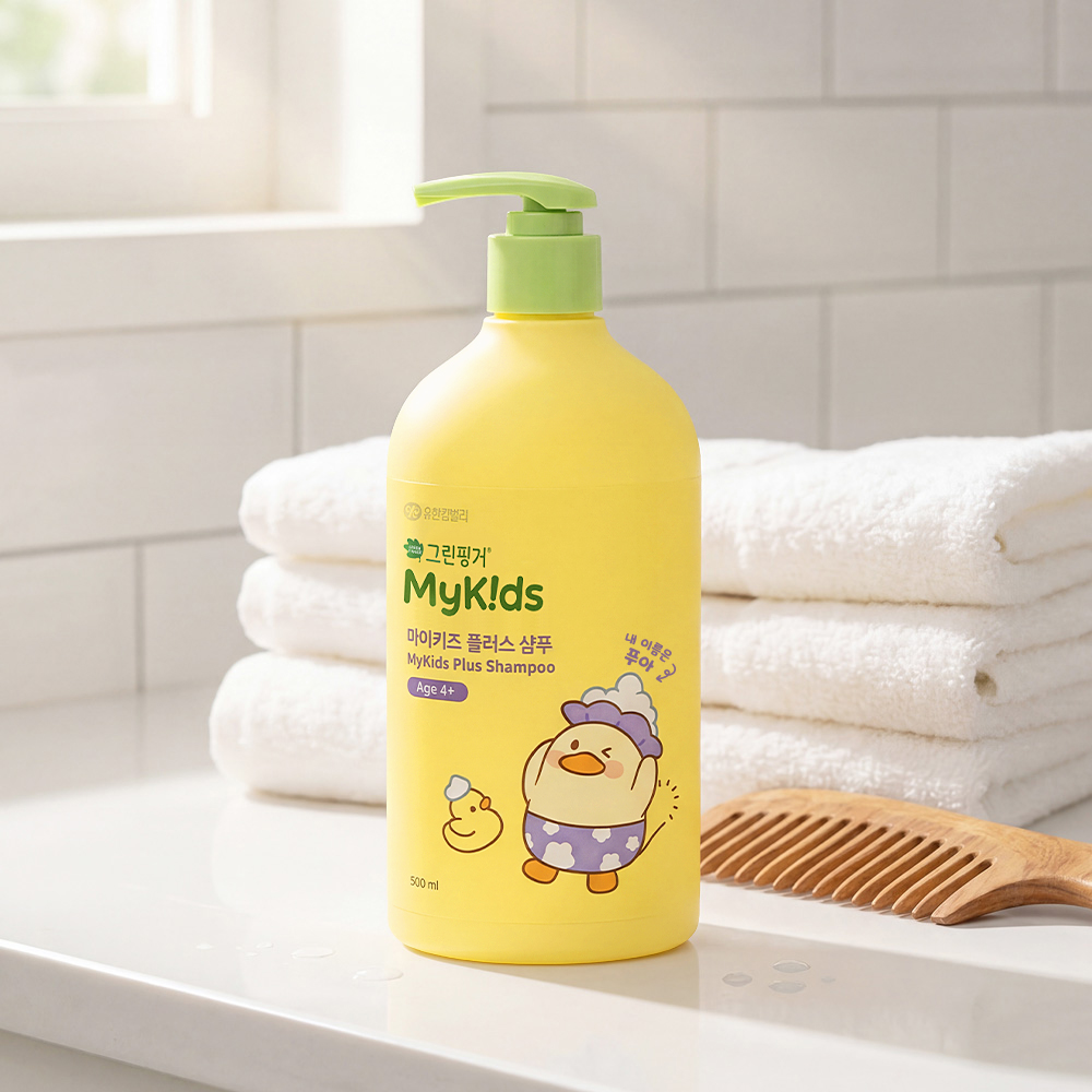 그린핑거 마이키즈 플러스 푸아 샴푸 500ml X 1EA / 키즈, 아기, 유아, 베이비, 대용량 - 상세 이미지 4