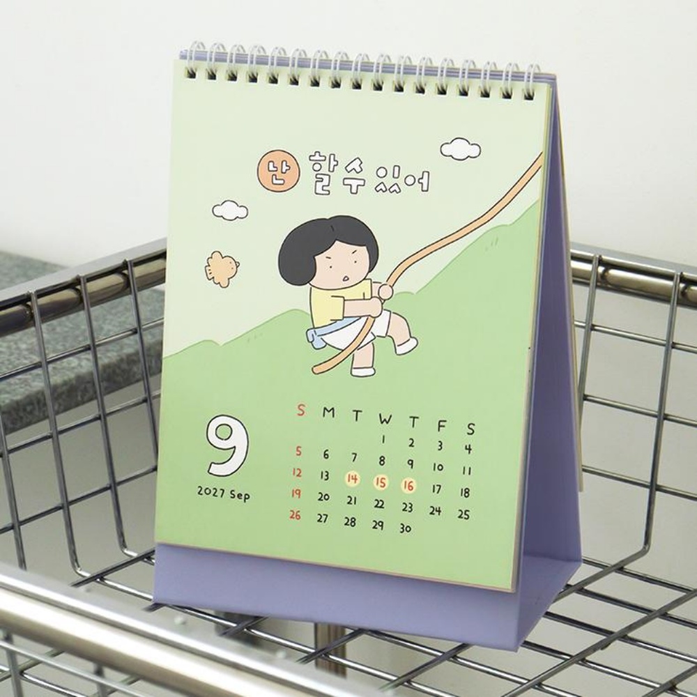2027년 탁상달력 2026년 하반기 26년 18개월 마음챙김 달력 1년 넘기는 연달력 이미지 7