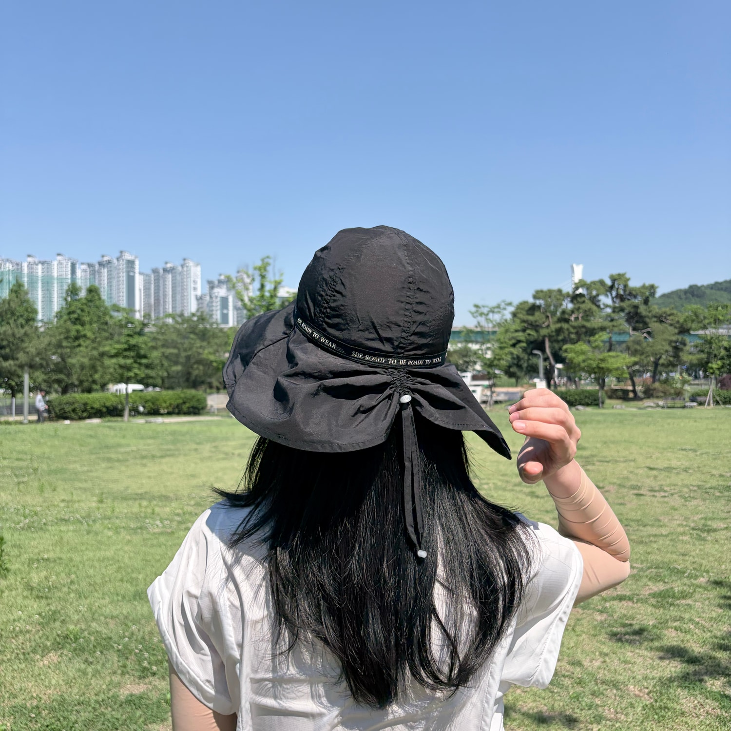 여성 등산 모자 벙거지모자 여름 버킷햇 썬캡 햇빛가리개 자외선차단 - 상세 이미지 3