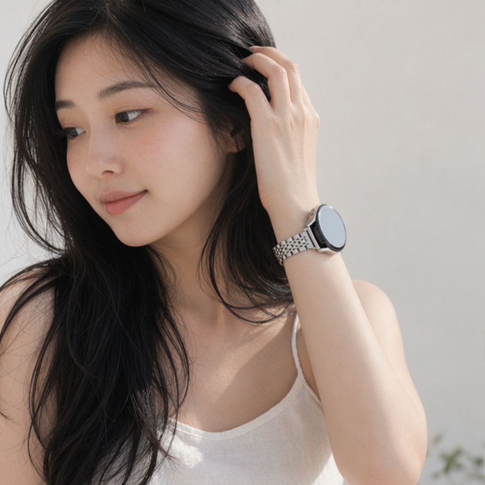 갤럭시워치 스트랩 메탈 슬림 쥬빌레 9 8 7 6 5 4 이미지 6