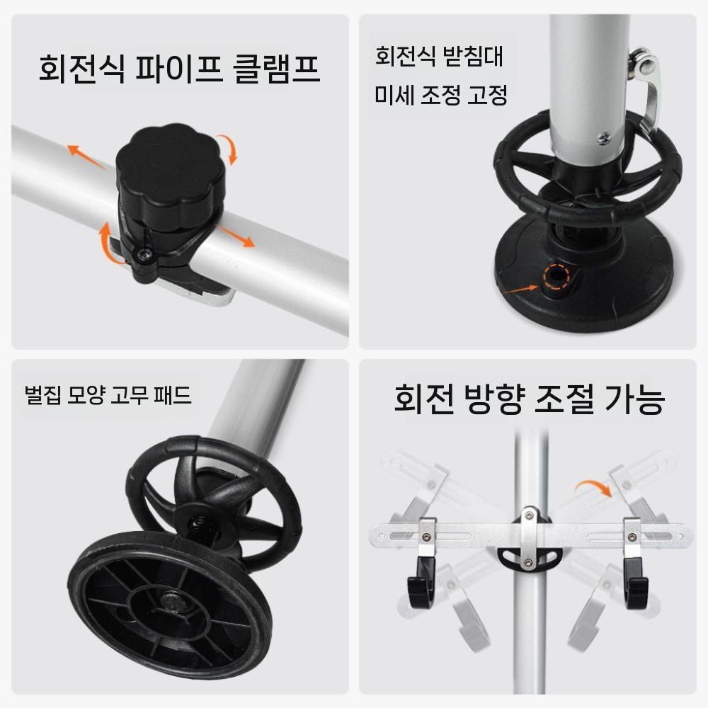 자전거 거치대 실내 보관대 스탠드 행거 가정용 수직 1슬롯 - 상세 이미지 2
