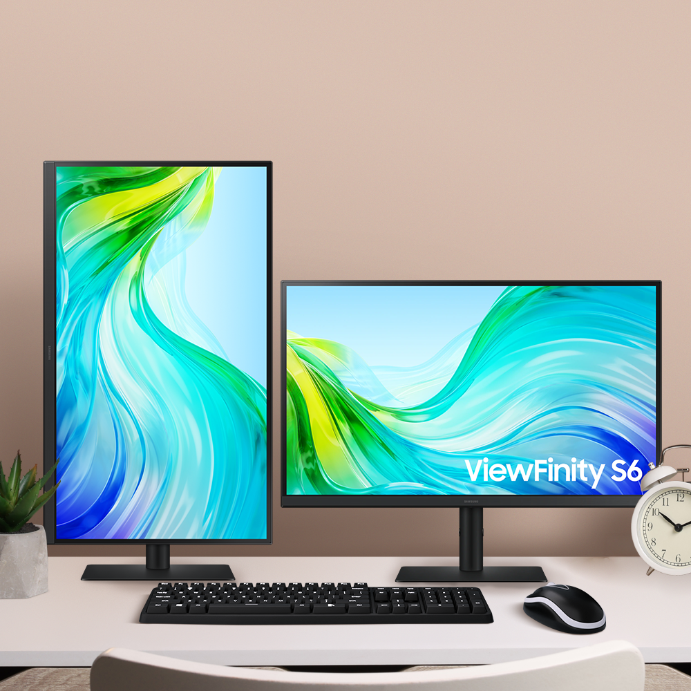 삼성 68.4cm(27인치) QHD 모니터  IPS 75Hz 피벗 FreeSync 사무용 - 상품 이미지