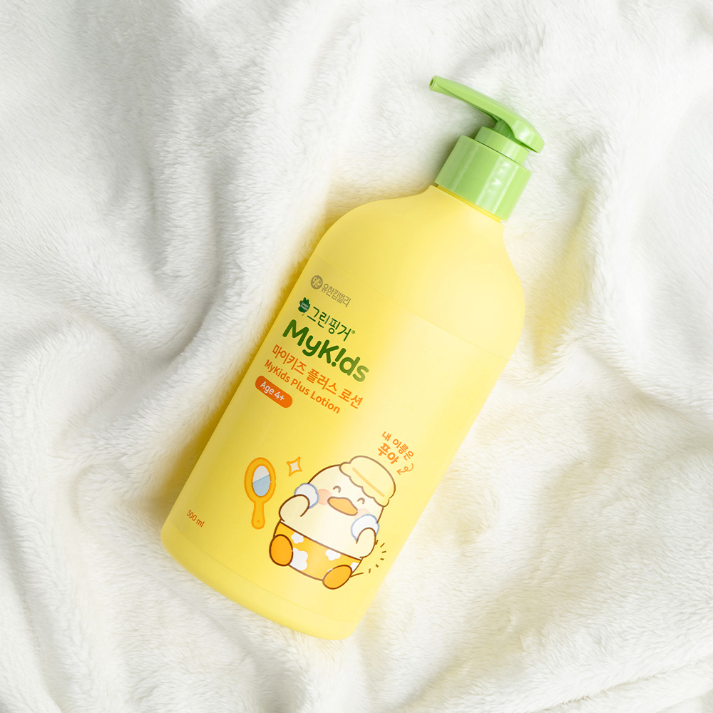 그린핑거 마이키즈 플러스 푸아 로션 500ml / 48시간 보습, 키즈, 아기, 유아, 베이비, 펌프로, 대용량 - 상세 이미지 3