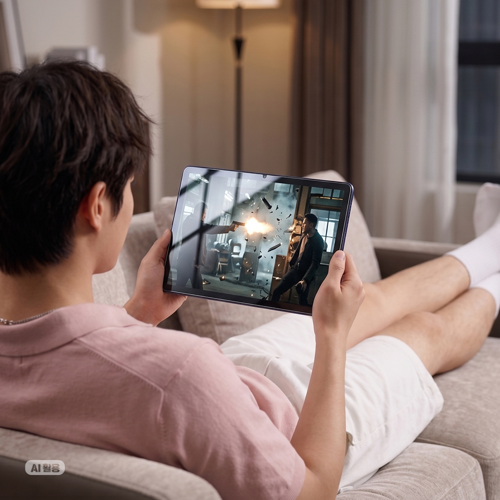 TCL TAB 10L Gen4 필름 강화유리 풀커버 9H 고선명 액정보호 TCL TAB 10L Gen4, 1매입 이미지 6