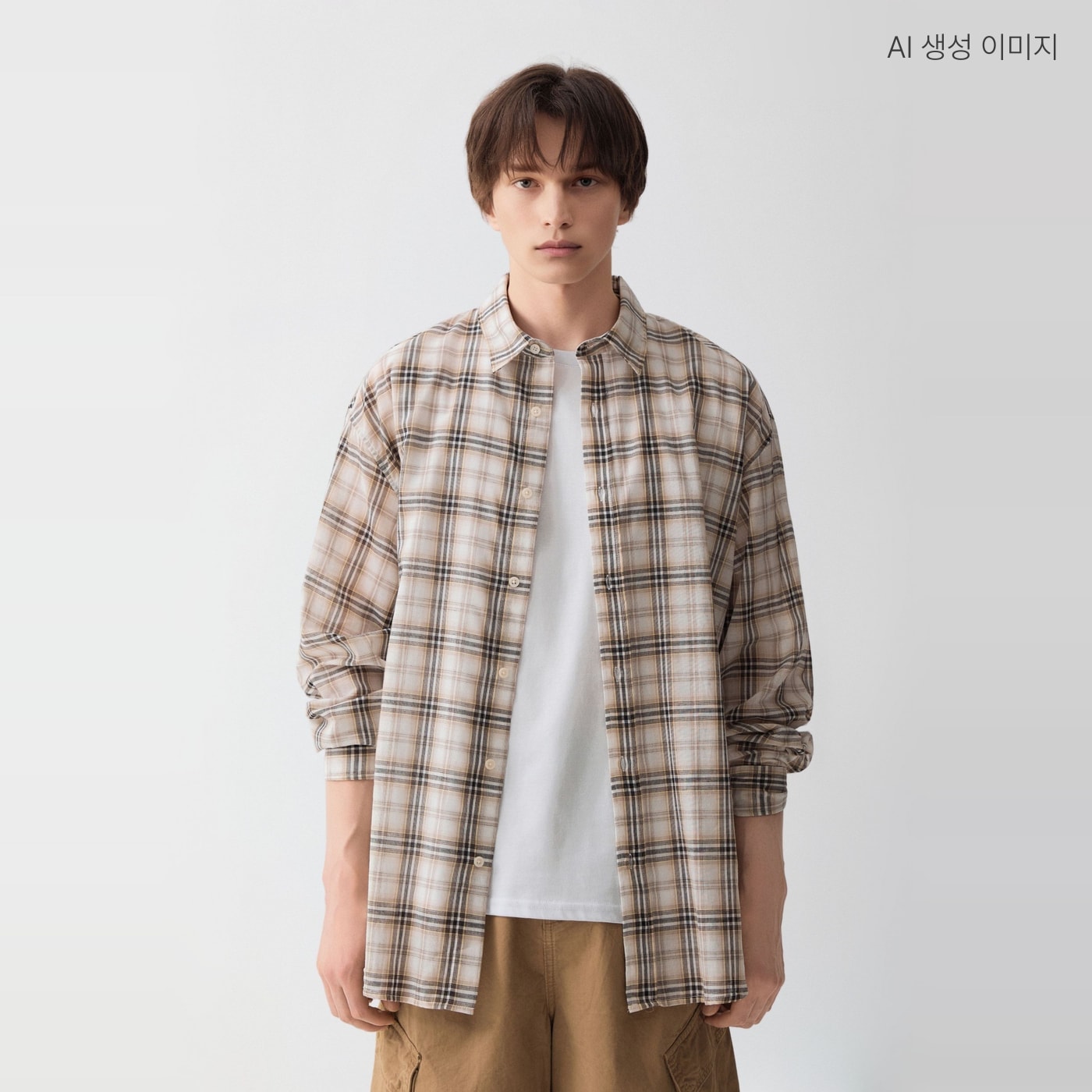 스파오 체크 셔츠 (RE) SPYCG37C99 - 메인 이미지