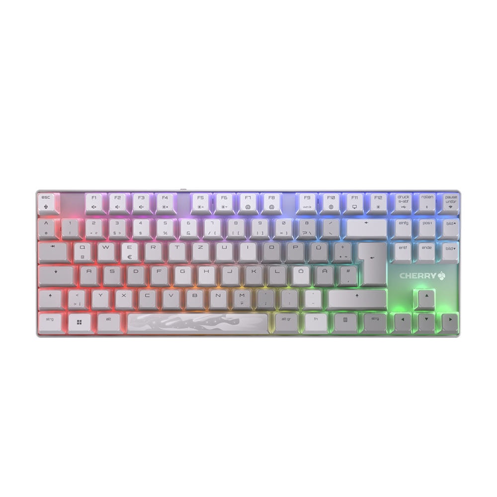 체리 MX 8.2 XAGA TKL 무선 키보드 게이밍 텐키리스 화이트, 스피드 은축 - 상품 이미지